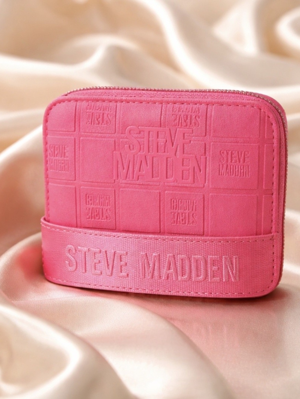 Steve Madden Pink Zip Wristlet